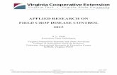 APPLIED RESEARCH ON FIELD CROP DISEASE CONTROL 2015...60) in 2015 were above the 20-yr average (Table 1). Peanut and soybean harvest were completed in October while cotton harvest
