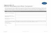 Appendix A: Waste Management Plan Template€¦ · Waste Management Plan Template Information on this form is collected by council for administrative and assessment purposes. It will