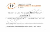 Serious Case Review Child L · resume of the circumstances leading to the review. 1.2 Child L is a child with complex needs. She has two older siblings who live at home ... Ms Jane