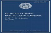 FY 2017 Third Quarter - AlexandriaVA.Gov 2017...the FY 2017 Capital Budget, of which $270.0 million is the Potomac Yard Metrorail station and $80.4 million is the sum of all other