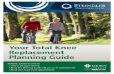 Your Total Knee Replacement Planning Guide...Total Knee Replacement Planning Guide Steindler Orthopedic Clinic (319) 338-3606 3 Please review the following information prior to your