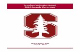 Stanford Athletics Board 2016 Awards Ceremony · Thomas W. Ford Award Lacrosse Sherry Posthumus Club Sports Team of the Year Award ... Akash Modi, gymnastics Block “S” Outstanding