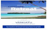 WELCOME PACK SAPPHIRE LEADERS Retreat · Relax and unwind at the on-site day spa with a rejuvenating massage, relax on ... national carrier Air Vanuatu offers direct services from