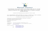 TENDER NO.KP1/9A.2/OT/002/HR/20-21 FOR PROVISION OF AIR ... · TENDER DOCUMENT FOR SERVICES – BY AND FOR THE KENYA POWER & LIGHTING COMPANY LIMITED – 6th EDITION AUGUST 2016 4