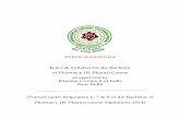 JNTUK KAKINADA Rules & Syllabus for the Bachelor of Pharmacy …€¦ · [Framed under Regulation 6, 7 & 8 of the Bachelor of Pharmacy (B. Pharm) course regulations 2014] CHAPTER-I: