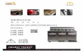 SERVICE - Henny Penny · 2020-06-17 · Model LVE-102, 103, 104 FM05-051-I Revised 01-22-2018 EXCLUSIVE EXTENDED WARRANTY FOR McDONALD’S LOV FRYERS Henny Penny Corporation makes