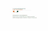FY18 AUDITED NOTES TO FS - Master Version ... - Controller · Report on the Financial Statements We have audited the accompanying financial statements of the University of Miami (the