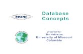 Database Concepts - COnnecting REpositories · Database Concepts. 2 Introduction Very early attempts to build GIS began from scratch, using limited tools like operating systems &