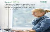 Sage HRMS Change how you process payroll: 15 points to .../media/site/Sage HRMS/pdf/SageHRMS... · Payroll is the most highly visible benefit you provide employees. If the paycheck