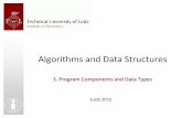 Algorithms and Data Structures - Urząd Miasta Łodzi · 2012-11-11 · Variables A Materka & M Kociński, Algorithms & Data Structures, TUL IFE, Łódź 2012 3 - Variables are names