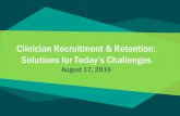 Clinician Recruitment & Retention: Solutions for Today’s ...chcworkforce.org/sites/default/files/TN PCA Presentation - Byrnes.pdfAssociation of Clinicians for the Underserved ACU