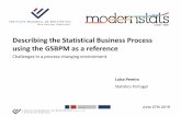 Describing the Statistical Business Process using the ... · Inquéritos à Satisfação dos Utilizadores de Informação Estatística * Actos legislativos comunitários * Código