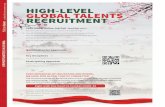 g HIGH-LEVEL GLOBALTALENTS RECRUITMENT · was jointly established between the School of Life and Health Sciences (LHS) and the School of Science and Engineering (SSE), with LHS hosting