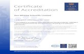 Certificate of Accreditation · Certificate Issued: September 12, 2019 This accreditation demonstrates technical competence for a defined scope specified in the schedule to this certificate,