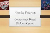 Hinckley-Finlayson Competency Based Diploma Option · Test-Verified Knowledge (approved standardized assessment for high schools, secondary credentials, or postsecondary entrance