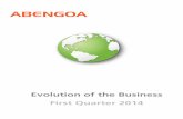 ABENGOA 24244 · 24244 ABENGOA Evolution of the Business First Quarter 2014 (Enero-Marzo) Results Q1 14 (Jan-Mar) ABENGOA 2 Contents 1. Key Figures _____ 3 Financial Figures 3 Operating
