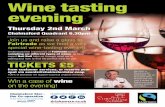 Wine tasting evening - thebestof.co.uk · Wine tasting evening chelmsfordstar.coop Join us and raise a glass to Fairtrade as we host a very special wine-tasting evening. Understand