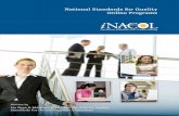 National Standards for Quality Online Programs€¦ · National Standards for Quality Online Programs is designed to provide states, districts, online programs, and other organizations
