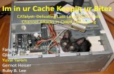Im in ur Cache Keepin ur Bitezts.data61.csiro.au/Events/summer/16/yarom.pdf · managed cache – Hardware managed non-secure partition – Software managed secure partition • Secure