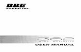 BBE 362 manual for pdf5381 Production Drive Huntington Beach,CA 92649 714-897-6766 • FAX 714-896-0736 covered by U.S.Patent 4,482,866 and other U.S.and foreign patents pending.