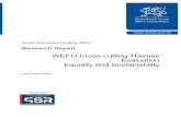 WEFO Cross cutting Themes Evaluation Equality and ...HR – Human Resources ISO – International Organisation of Standardisation ITT – Invitation to Tender M&E – Monitoring and