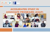 ACCELERATED STUDY IN ASSOCIATE PROGRAMS (ASAP)€¦ · ASAP 2015 RECRUITMENT TARGETS CAMPUS TOTAL Borough of Manhattan Community College 1275 Bronx Community College 300 College of