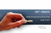 GST - Returns Returns - CA Gaurav gupta.pdfآ  FCA, LLB, DISA. Filing of Return ... GSTR 8 Tax Collection