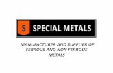 MANUFACTURER AND SUPPLIER OF FERROUS AND NON … · business activity: manufacturers, exporters, stockist and suppliers of ferrous and non-ferrous metals. ... fasteners & fittings.
