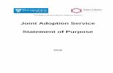 Joint Adoption Service Statement of Purpose · The Recruitment of Prospective Adopters 8 9. The matching process 13 10. Non-agency adoptions 14 ... Shropshire Council & Telford and