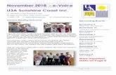 November 2018 - e-Voice - U3A Sunshine...November, 2018 Page 1 of 8 November 2018 - e-Voice U3A Sunshine Coast Inc. c/- University of the Sunshine Coast 90 Sippy Downs Drive, Sippy