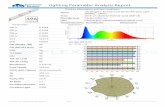 Lighting Parameter Analysis Report - Flexfire LEDs · 2020-01-08 · Lighting Parameter Analysis Report Product information and test conditions Name UltraBright™ Architectural Series