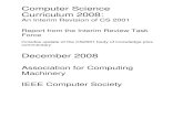 Computer Science Curriculum 2008 - Auckland · Computer Science Curriculum 2008: An Interim Revision of CS 2001 Report from the Interim Review Task Force includes update of the CS2001
