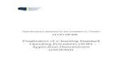 Finalization of e-learning Standard Operating Procedures ...€¦ · Application Demonstrator(eSOPAD)” the name of the Tenderer the indication “Tender - Not to be opened by the
