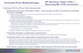SpencerLab — HP Business InkJet 1000 vs. Samsung ML-1740 ... · Cost-per-Print: Indian Rupees –HP Business Inkjet 1000 vs. Samsung ML-1740 monolaser Cost-per-Print includes Ink/Toner