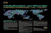 Globalization and Diversity€¦ · tives on diversity in the context of globalization through lectures and seminars (6 credit points). Students are expect-ed to read the course literature