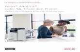 Xerox® AltaLink® Color Multifunction Printer · TECHNOLOGY Intuitive User Experience Enjoy a tablet-like experience with gesture- based touchscreen controls and easy personalization,
