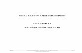 FINAL SAFETY ANALYSIS REPORT CHAPTER 12 RADIATION … · Radiation surveys are performed at least monthly in any radiological controlled area (RCA) where personnel may frequently