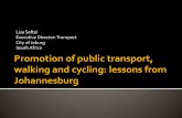 Lisa Seftel Executive Director: Transport City of Joburg ...€¦ · transforming the ownership of buses, rail or other fleets Making public transport infrastructure (transfer points,