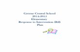RESPONSE TO plan2.pdfRtI serves as a multi-tiered prevention framework/model with increasing levels or tiers of instructional support. Within the Greene Central School District, a