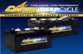 COMMERCIAL DEEP CYCLE BATTERIES - Crown Battery Battery... · That’s why we offer a full line of Deep Cycle batteries. Regardless of the market, technical requirements change more