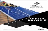 COMPANY PROFILE - RTP Electrical · RTP Electrical combine a traditional and personal approach to business & home owners with power-efficient equipment and expertise in the electrical