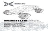 RUCKUS MONSTER TRUCK - Horizon Hobby...Ruckus® Monster Truck. This 1/10-scale model introduces you to the sport of RC driving. Herzlichen Glückwunsch zum Kauf des ECX RuckusMonster
