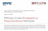 New York City Health Care Coalition (NYCHCC) Leadership ......Hosted EM Seminar on April 14, 2016 at Baruch College – Speakers from the City, FEMA and ASPR – More than 50 attendees