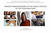 GENDER MAINSTREAMING IN THE PUBLIC POLICIES OF THE ... · Mainstreaming of gender in public policy is the process of examining the implications for women and men of any planned action,