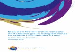 Inclusion for all: achievements and challenges in using EU ... · Inclusion for all: achievements and challenges in using EU funds to support community living 7 1. Executive summary