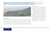POLICY GAPS TOWARDS IMPLEMENTATION OF PARTICIPATORY FOREST … Technical Brief-04_Final.pdf · forest management among respondents. A key bottleneck identified is poor law enforcement