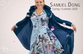 SAMUEL DONG€¦ · Print crepe drop neck bubble dress, zip back. Colors: Mustard/Multi. Duster Coat #F19015. Laser cut animal pattern duster coat. Color: Blk. Size: 1(XS-S-M-L) &