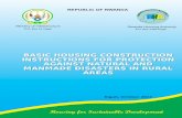 BASIC HOUSING CONSTRUCTION INSTRUCTIONS FOR … · BASIC HOUSING CONSTRUCTION INSTRUCTIONS SHEET FOR PROTECTION AGAINST NATURAL AND MANMADE DISASTERS IN RURAL AREAS Therefore, to