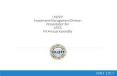 UNJSPF Investment Management Division Presentation for ... · Investment Management Division Presentation for AFICS NY Annual Assembly JUNE 2017. UNJSPF PERFORMANCE ... Long Term