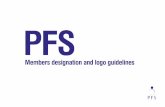 PFS€¦ · profile within a corporate website, the logo should be clearly attributed to the individual holding the membership. As detailed on the previous page, the logo may only